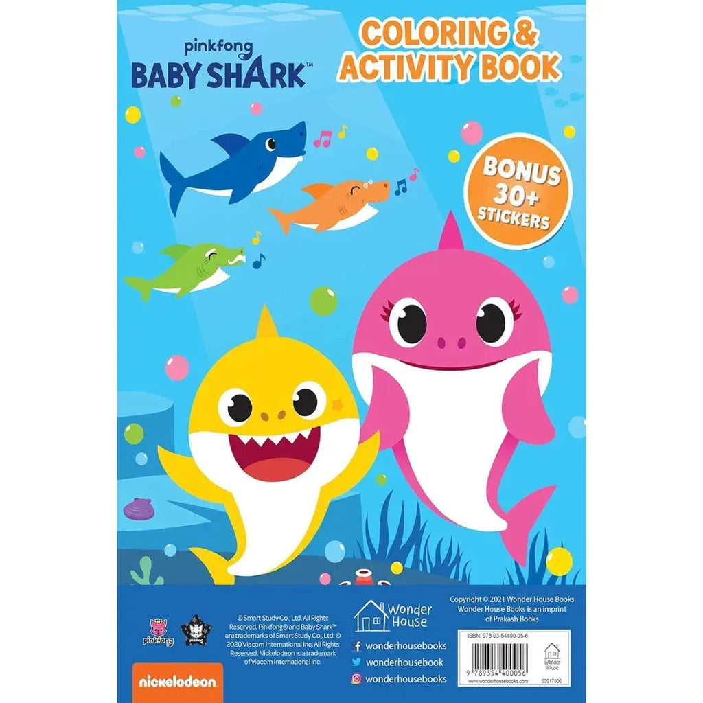 Wonder House Pinkfong Baby Shark Jawsome Coloring And Activity Book - Naivri