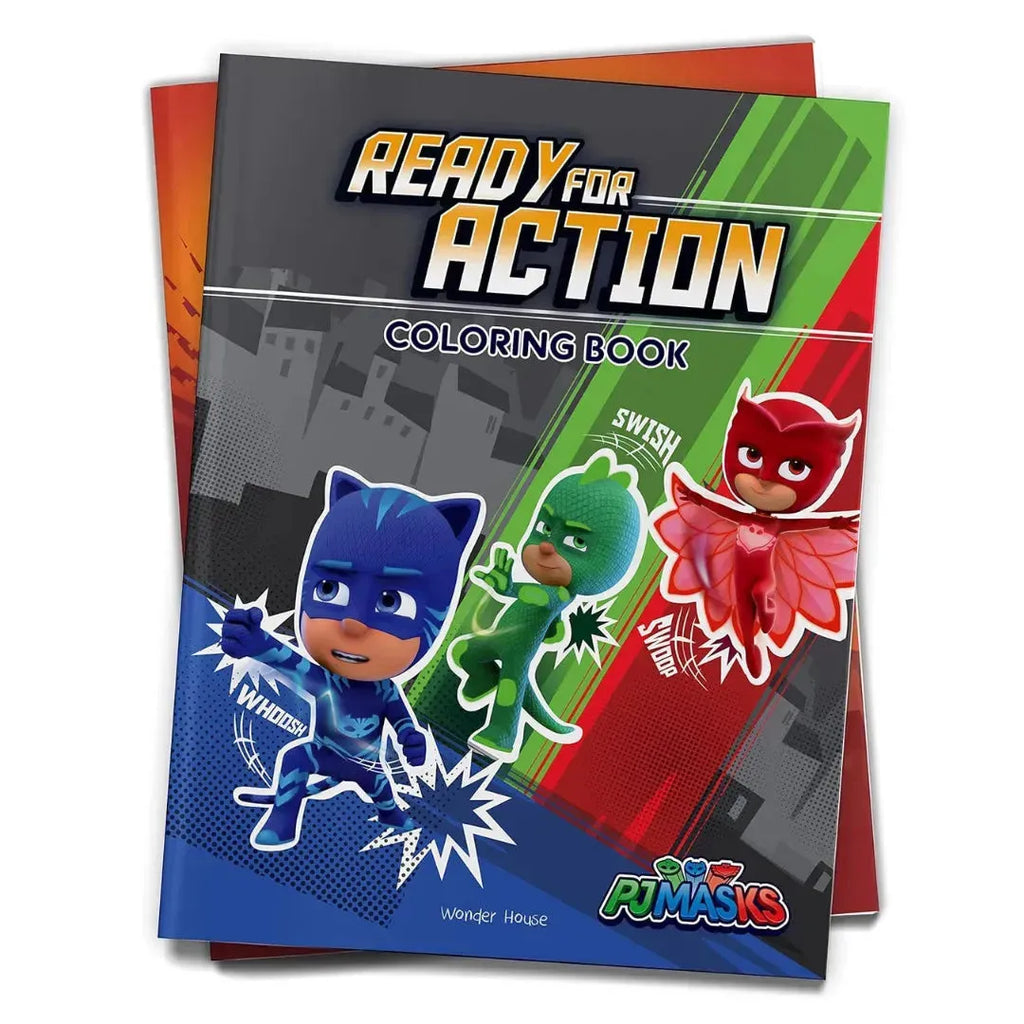 Wonder House PJ Masks Ready For Action Coloring Book - Naivri