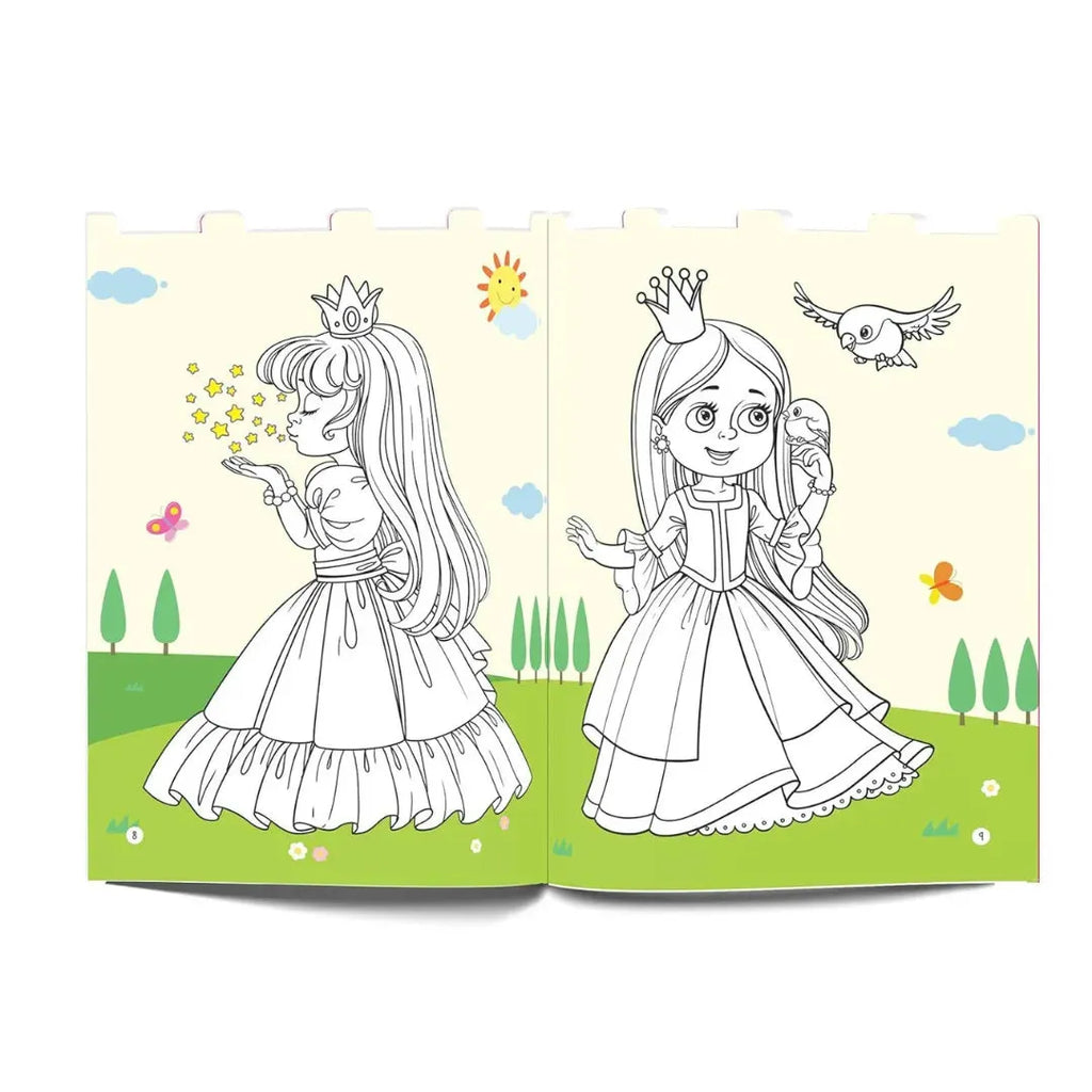 Wonder House Princesses Coloring and Sticker Activity Book - Naivri