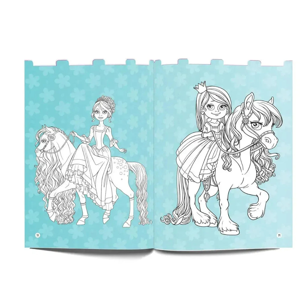 Wonder House Princesses Coloring and Sticker Activity Book - Naivri