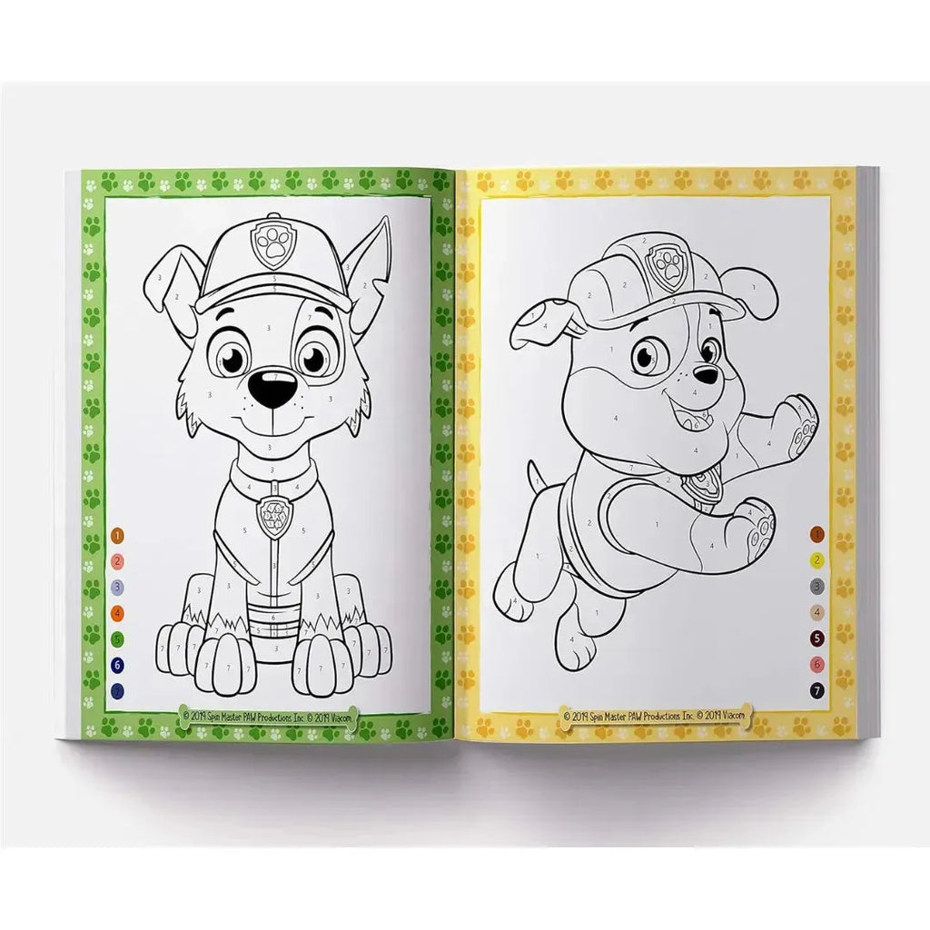 Wonder House Pups On The Go Paw Patrol Color By Number Activity Book - Naivri