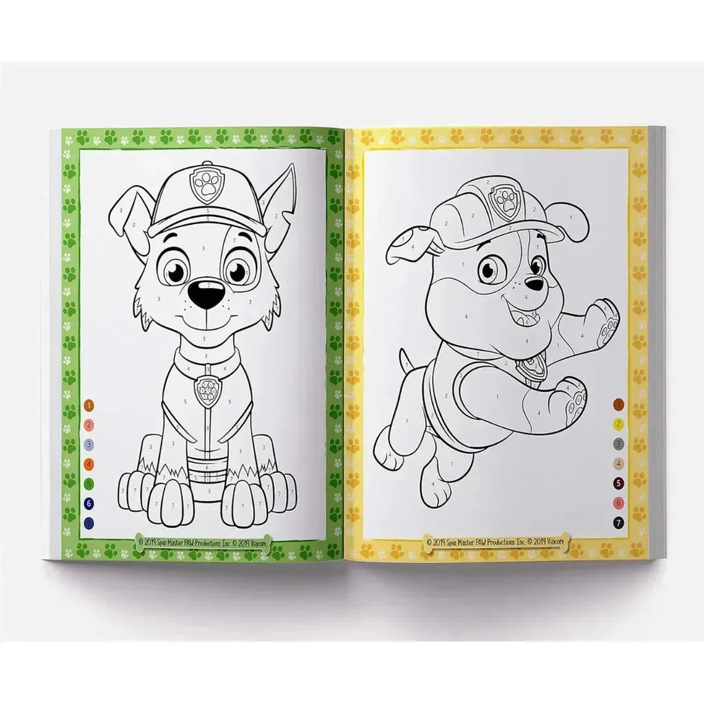 Wonder House Pups On The Go Paw Patrol Color By Number Activity Book - Naivri