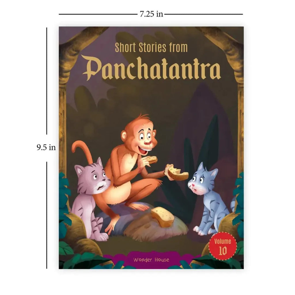 Wonder House Short Stories From Panchatantra - Volume 10: Abridged Illustrated Stories For Children (With Morals) - Naivri