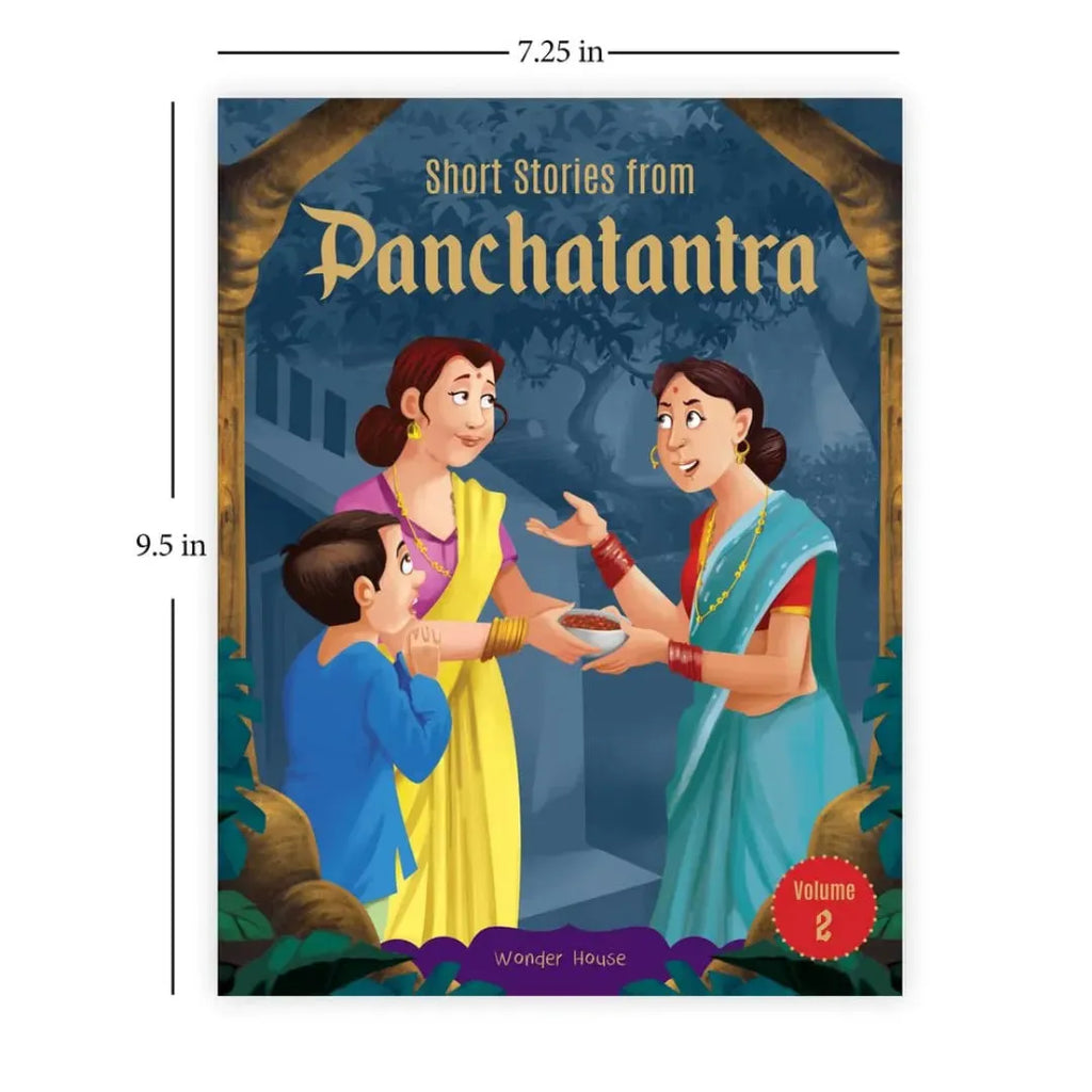 Wonder House Short Stories From Panchatantra - Volume 2: Abridged Illustrated Stories For Children (With Morals) - Naivri