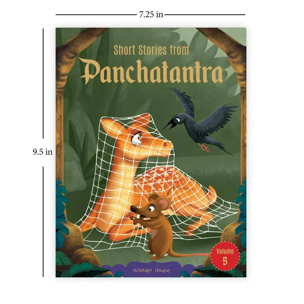 Wonder House Short Stories From Panchatantra - Volume 5: Abridged Illustrated Stories For Children (With Morals) - Naivri