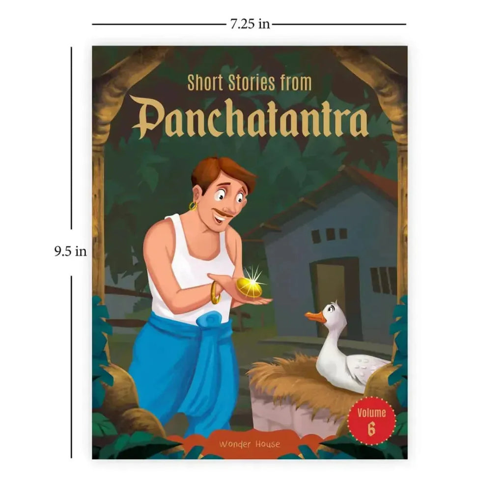 Wonder House Short Stories From Panchatantra - Volume 6: Abridged Illustrated Stories For Children (With Morals) - Naivri