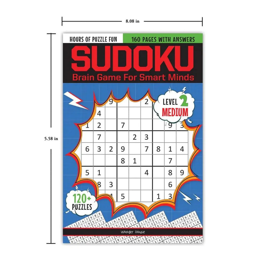 Wonder House Sudoku Brain Games For Smart Minds Level 2 Medium - Naivri