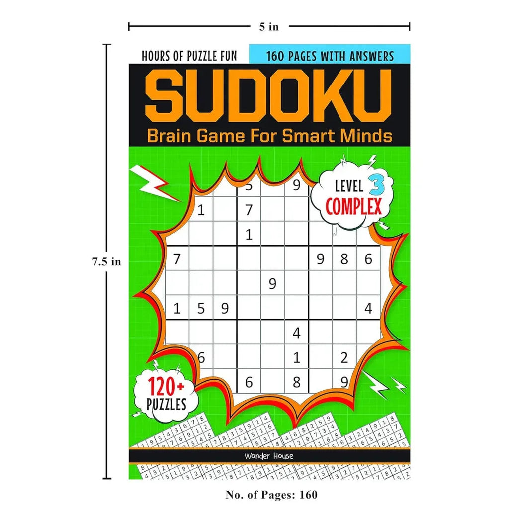 Wonder House Sudoku Brain Games For Smart Minds Level 3 Complex - Naivri