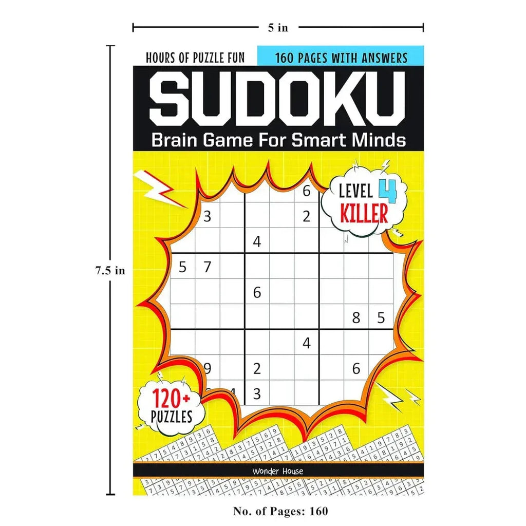 Wonder House Sudoku Brain Games For Smart Minds Level 4 Killer - Naivri