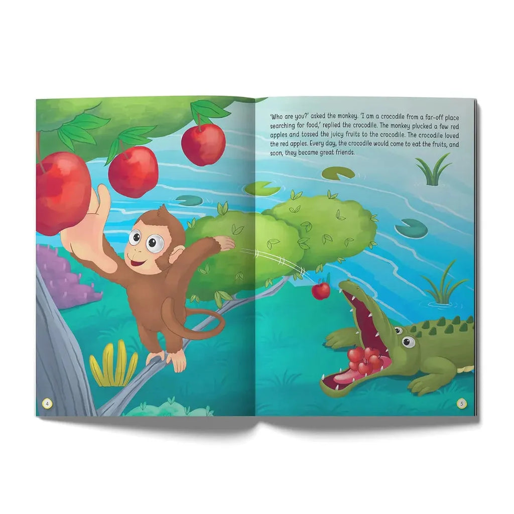 Wonder House The Clever Monkey - Illustrated Moral Story for Children - Naivri