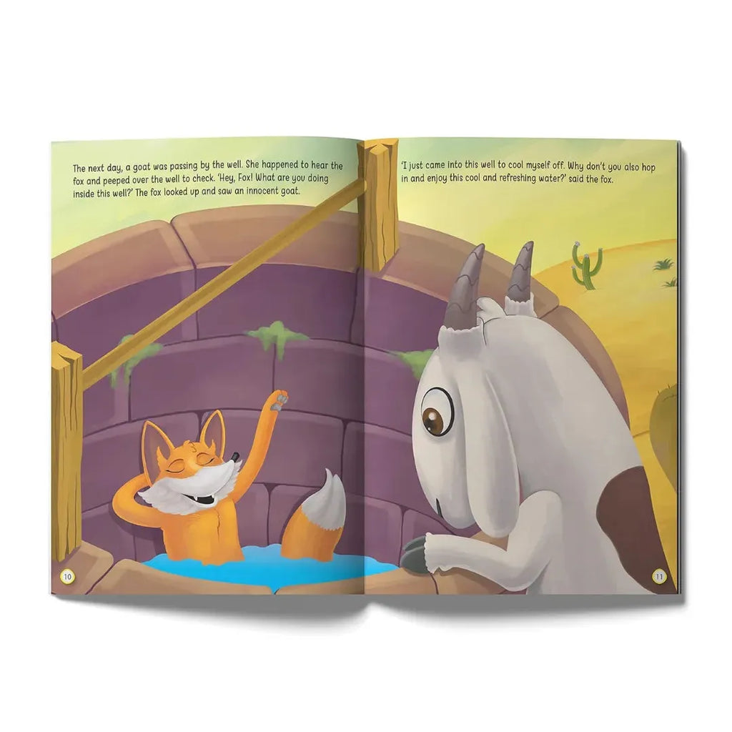 Wonder House The Fox and the Goat - Illustrated Moral Story for Children - Naivri