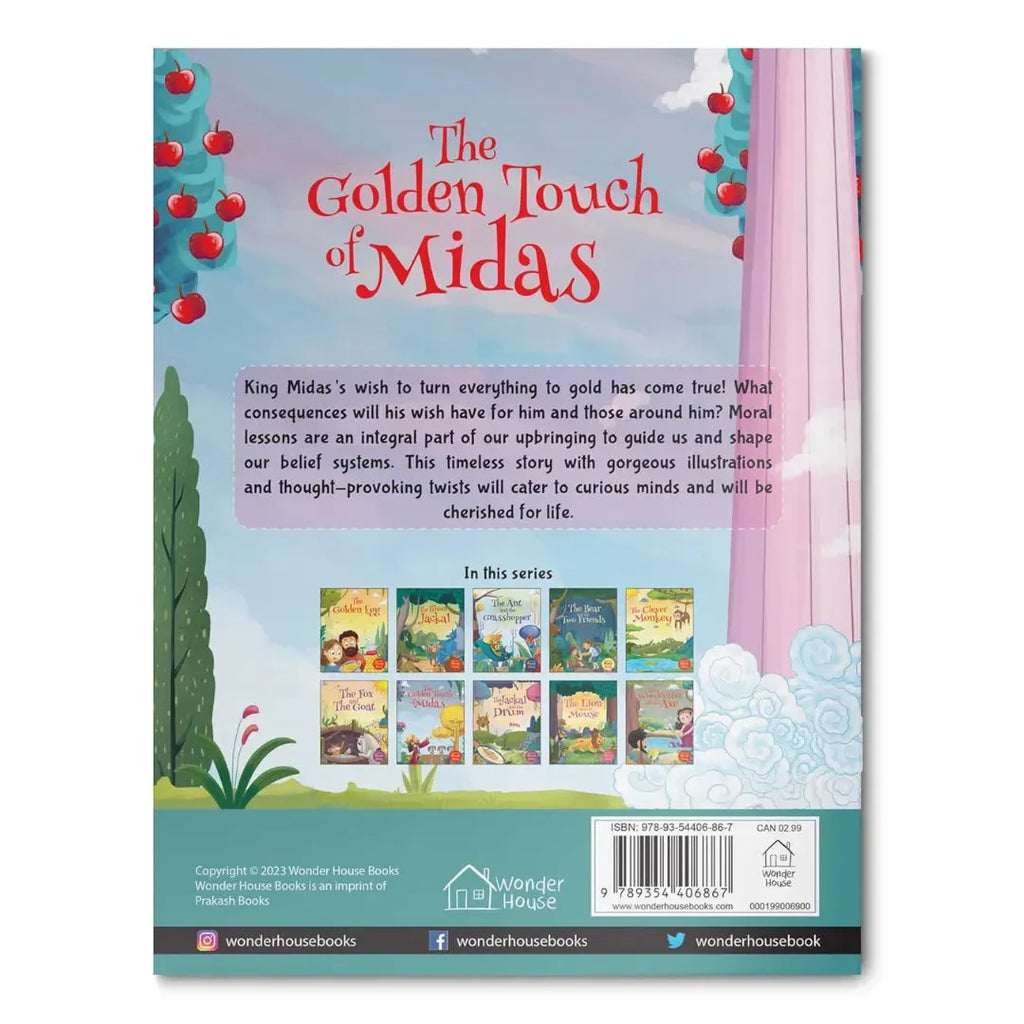 Wonder House The Golden Touch of Midas - Illustrated Moral Story for Children - Naivri