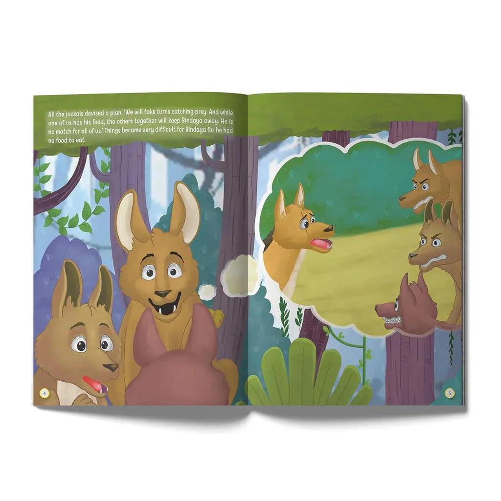 Wonder House The Jackal and the Drum - Illustrated Moral Story for Children - Naivri