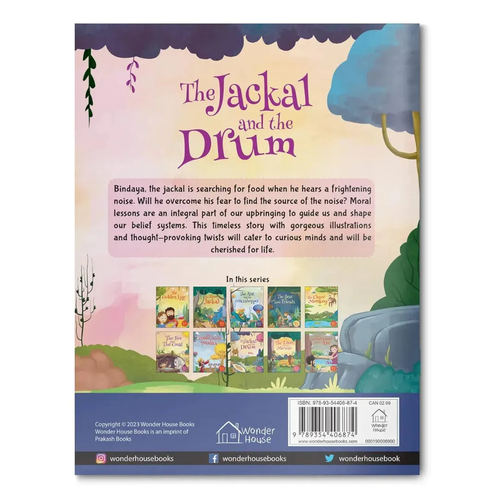 Wonder House The Jackal and the Drum - Illustrated Moral Story for Children - Naivri