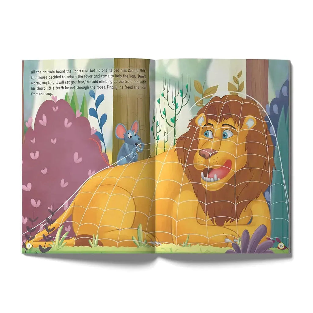 Wonder House The Lion and the Mouse - Illustrated Moral Story for Children - Naivri