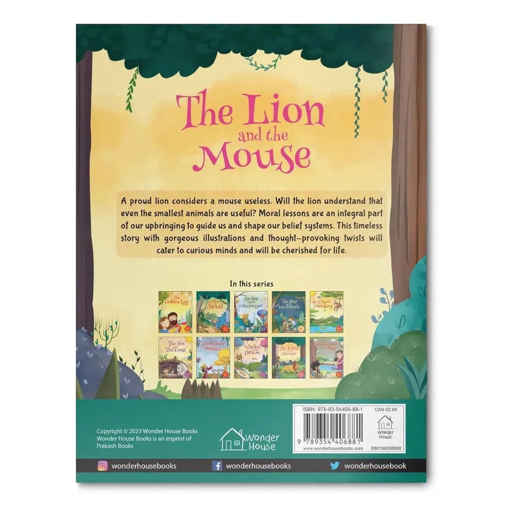 Wonder House The Lion and the Mouse - Illustrated Moral Story for Children - Naivri