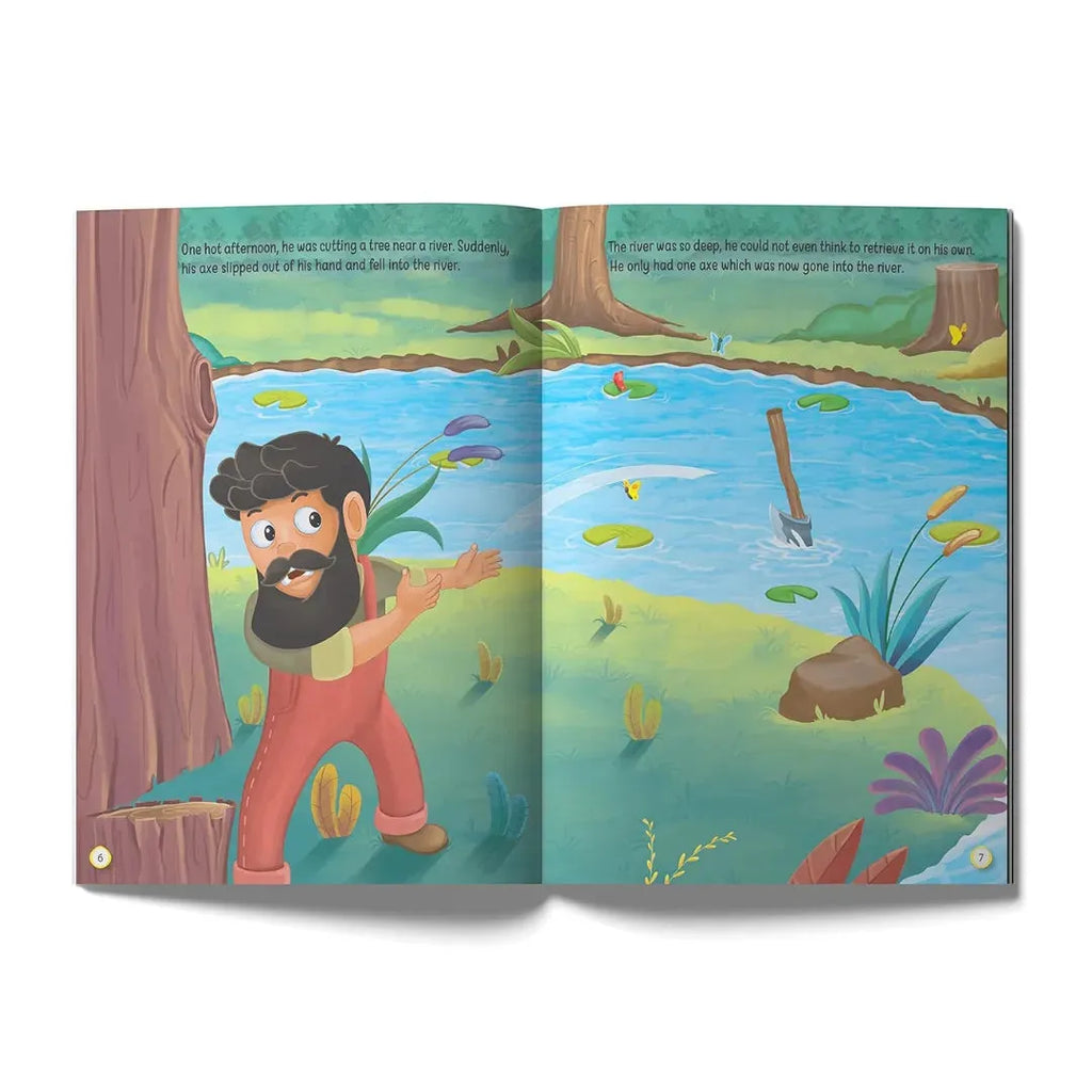 Wonder House The Woodcutter and the Axe - Illustrated Moral Story for Children - Naivri