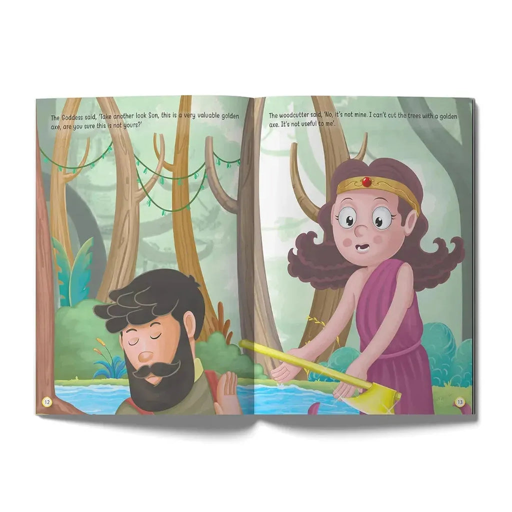 Wonder House The Woodcutter and the Axe - Illustrated Moral Story for Children - Naivri