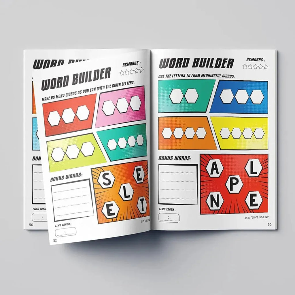 Wonder House Word Builder Activity Book Level 1 - Naivri