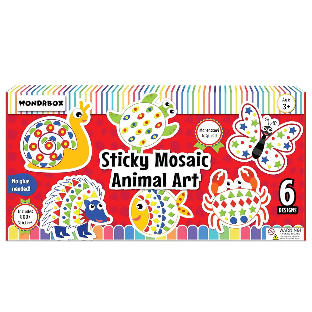 Wondrbox Sticky Mosaic Animal Art - Naivri