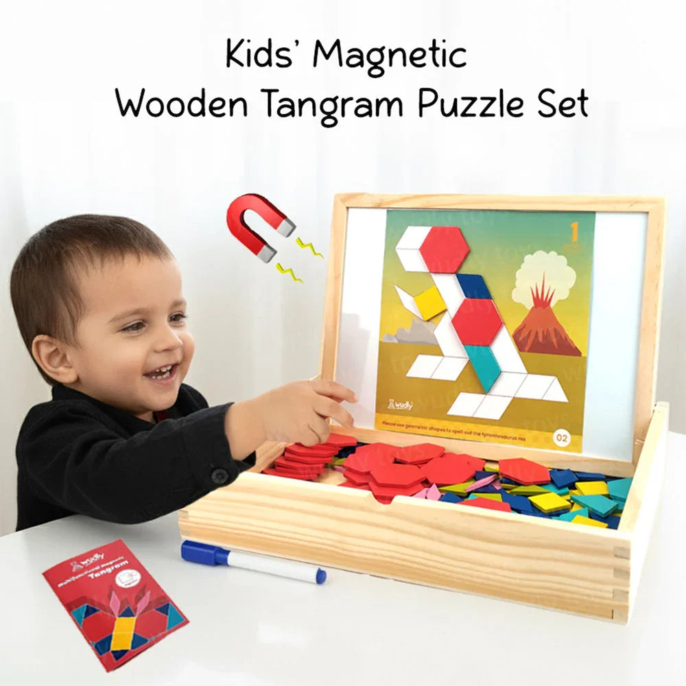 Wudly 3D Magnetic Tangram Puzzle - Naivri