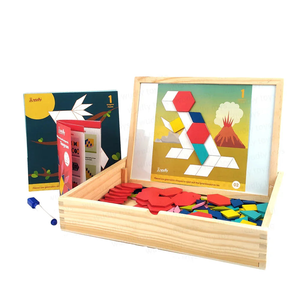 Wudly 3D Magnetic Tangram Puzzle - Naivri