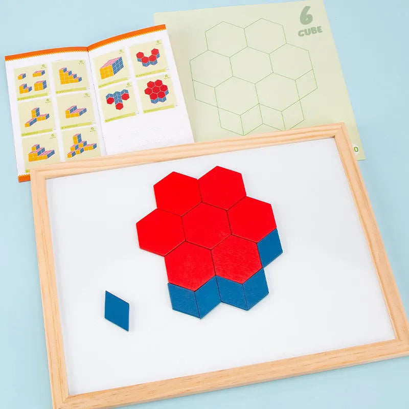 Wudly - 3D Magnetic Tangram Puzzle Set – Build, Solve, and Enjoy Hours of Fun - Naivri