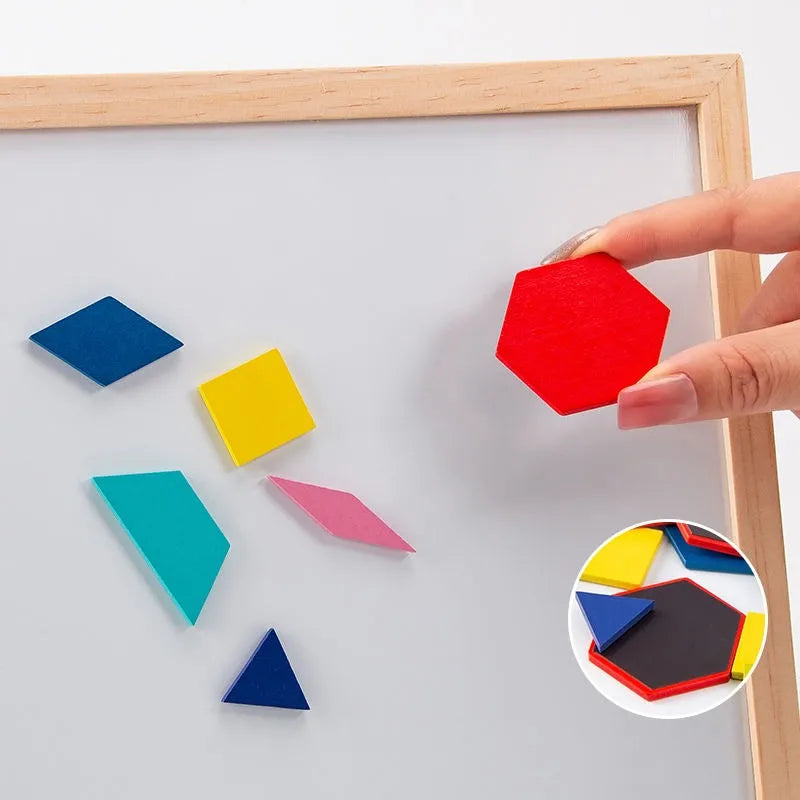 Wudly - 3D Magnetic Tangram Puzzle Set – Build, Solve, and Enjoy Hours of Fun - Naivri