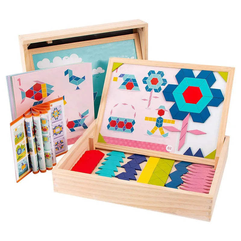 Wudly - 3D Magnetic Tangram Puzzle Set – Build, Solve, and Enjoy Hours of Fun - Naivri