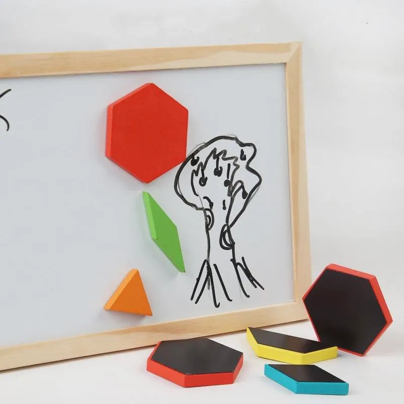 Wudly - 3D Magnetic Tangram Puzzle Set – Build, Solve, and Enjoy Hours of Fun - Naivri
