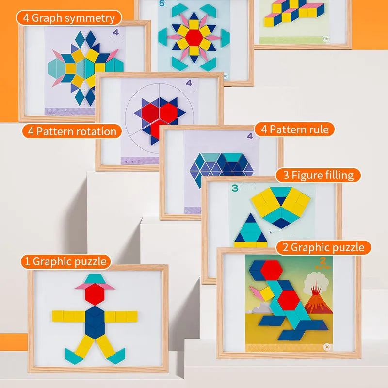 Wudly - 3D Magnetic Tangram Puzzle Set – Build, Solve, and Enjoy Hours of Fun - Naivri