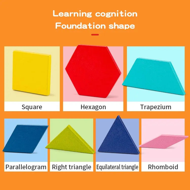 Wudly - 3D Magnetic Tangram Puzzle Set – Build, Solve, and Enjoy Hours of Fun - Naivri