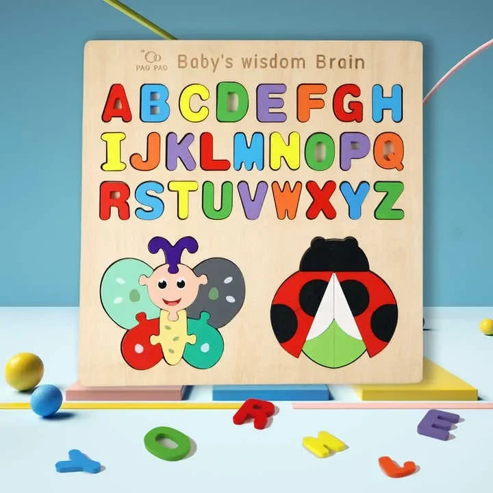 Wudly - Alphabet With Insect Puzzle - Naivri