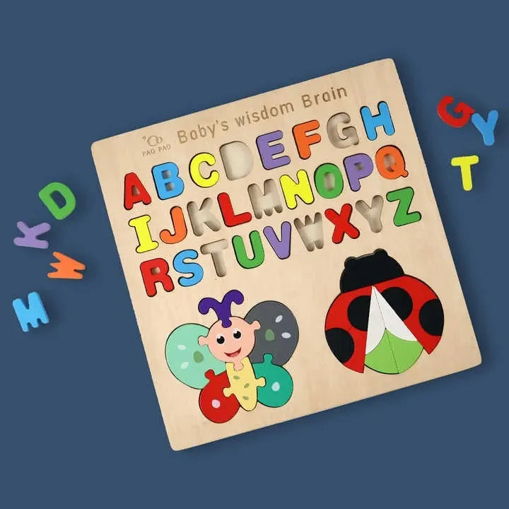 Wudly - Alphabet With Insect Puzzle - Naivri
