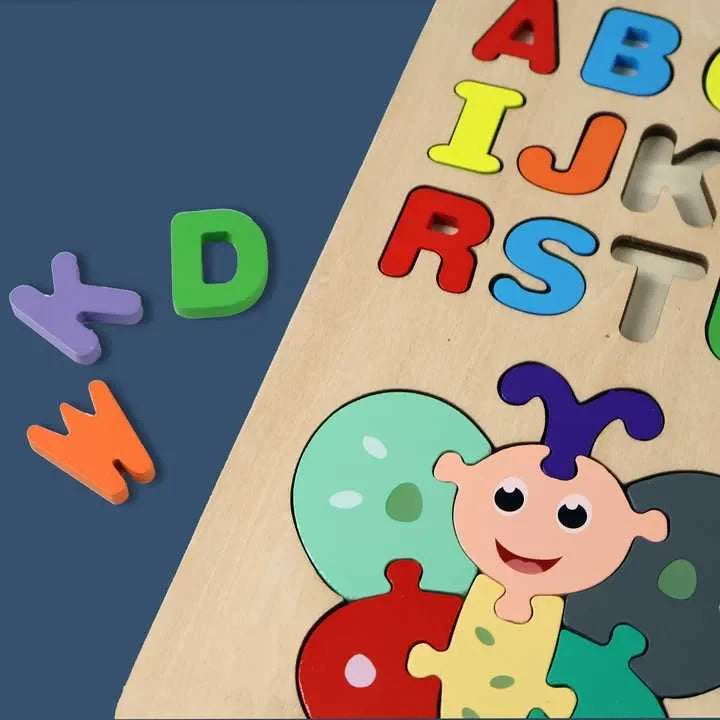 Wudly - Alphabet With Insect Puzzle - Naivri
