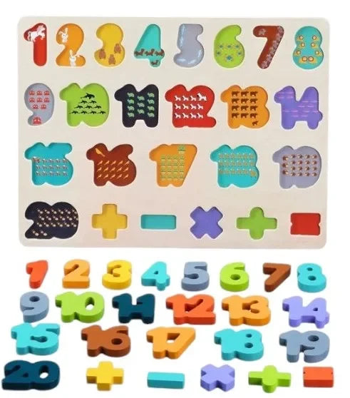 Wudly Chunky Number Board - Naivri
