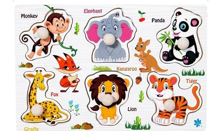 Wudly - Early Learning Small Knob Puzzle - Naivri