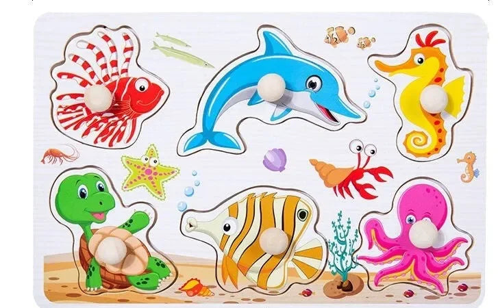 Wudly - Early Learning Small Knob Puzzle - Naivri