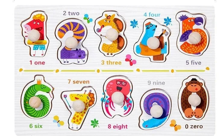Wudly - Early Learning Small Knob Puzzle - Naivri