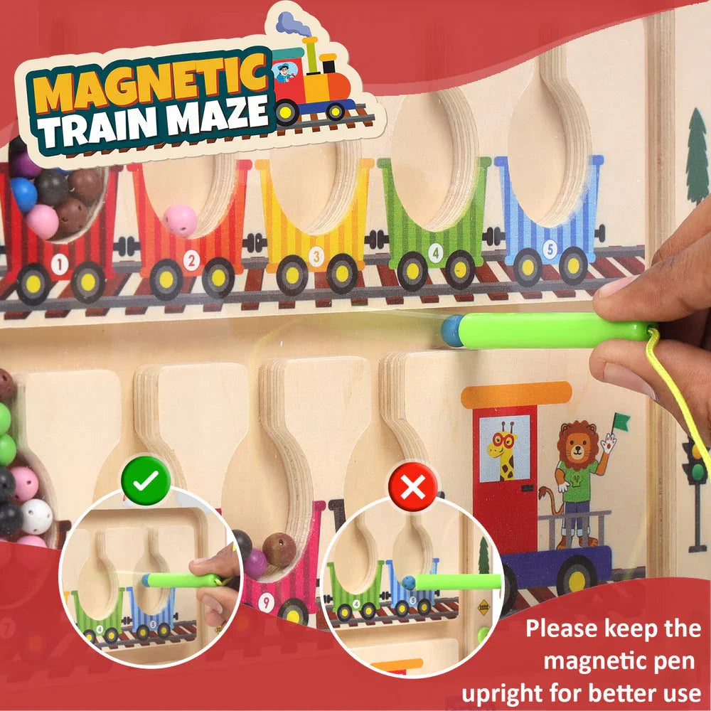 Wudly Magnetic Train Maze - Naivri