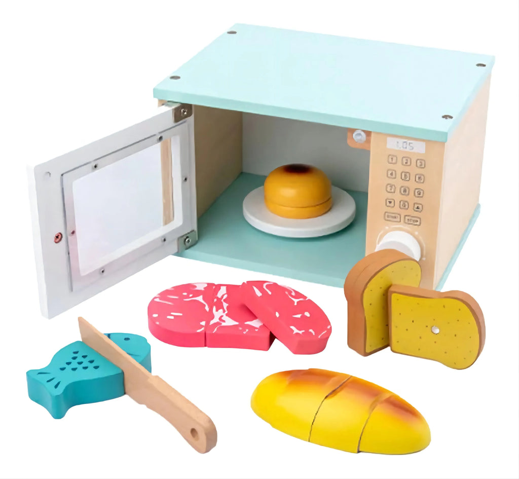 Wudly Microwave Oven - Pretend Play Set - Naivri