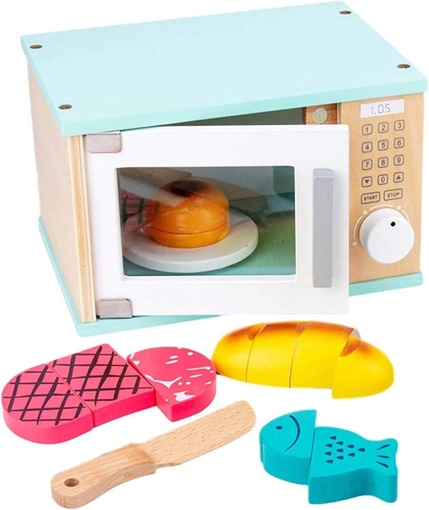 Wudly Microwave Oven - Pretend Play Set - Naivri