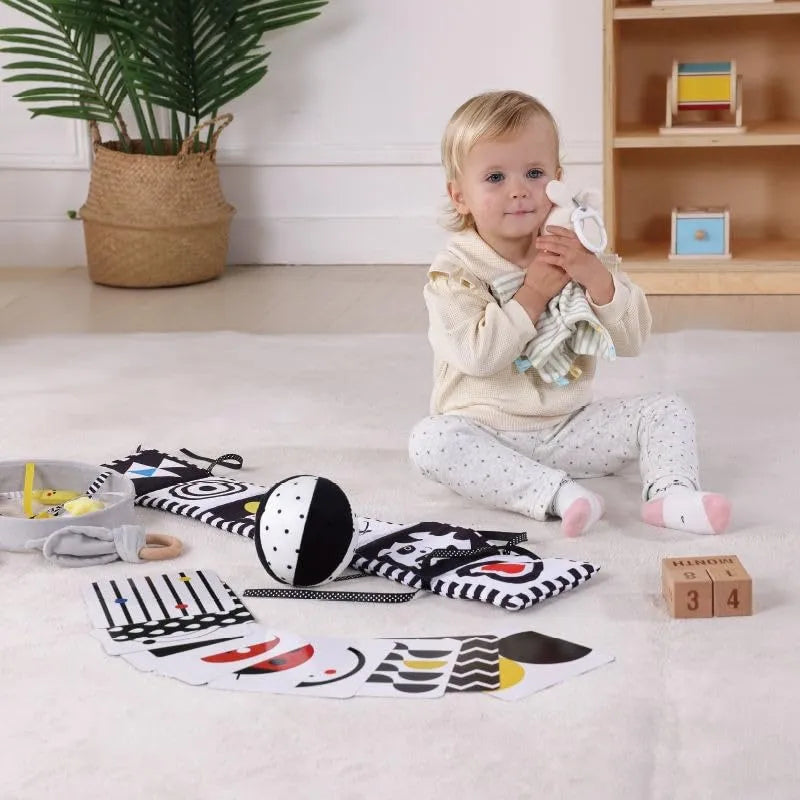 Wudly Montessori Learning Wooden Baby Toys,0-2 Months - Naivri