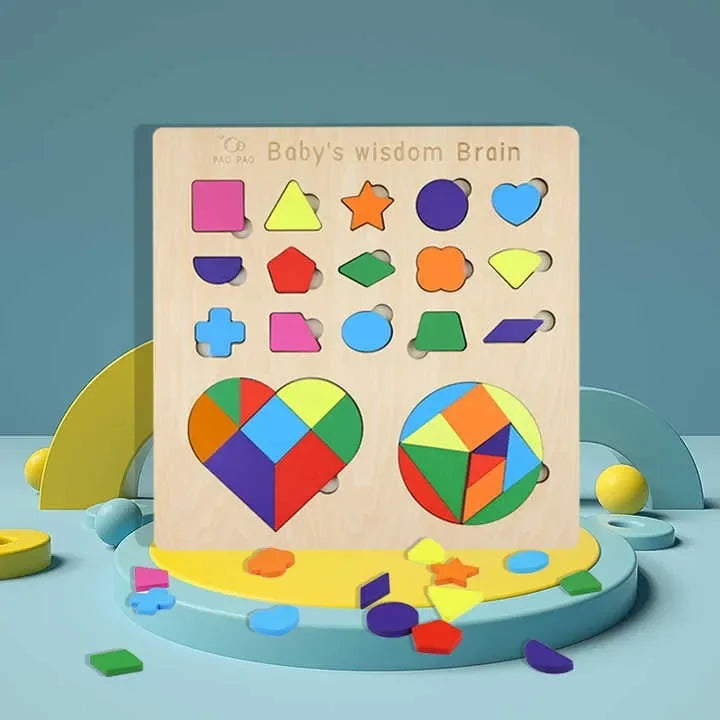 Wudly - Shape With Puzzle - Naivri