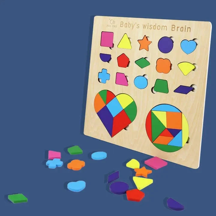 Wudly - Shape With Puzzle - Naivri