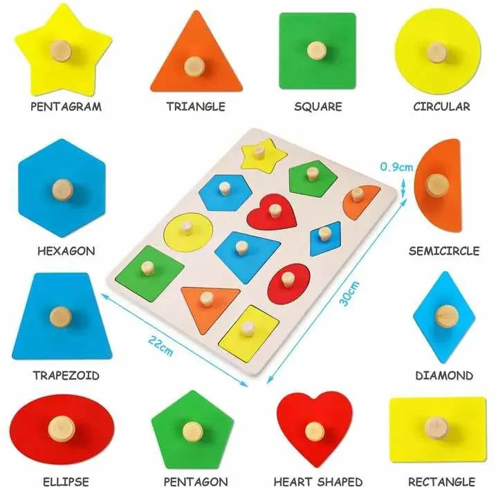 Wudly - Twelve Shape Knob Puzzle - Naivri