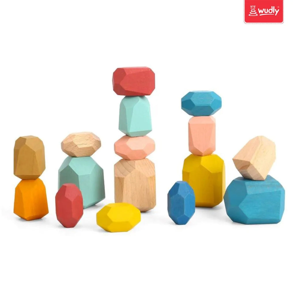 Wudly Wooden Balancing Stone For Kids - Naivri