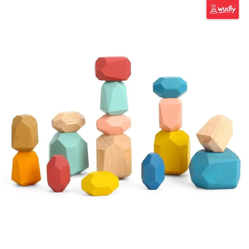 Wudly Wooden Balancing Stone For Kids - Naivri