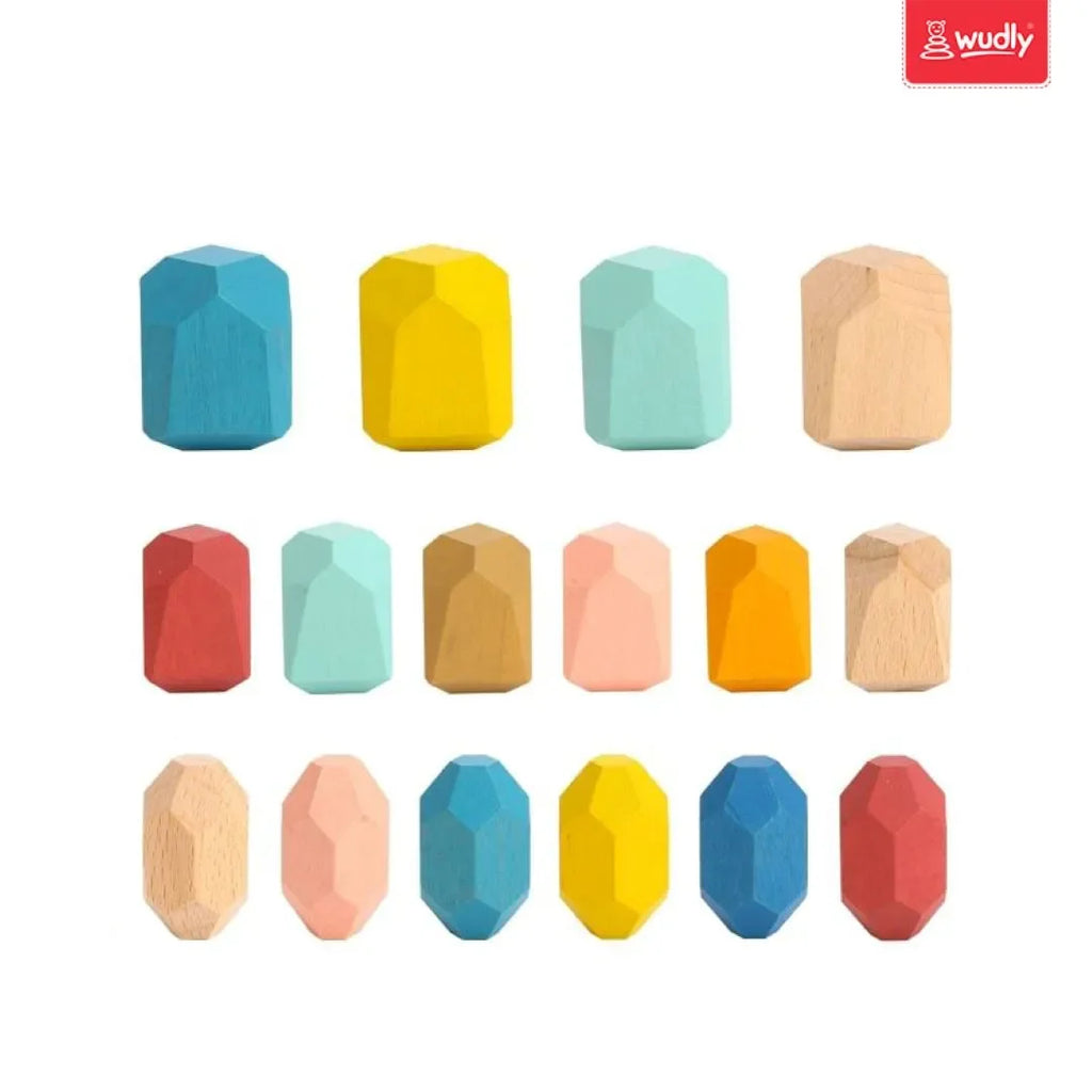 Wudly Wooden Balancing Stone For Kids - Naivri