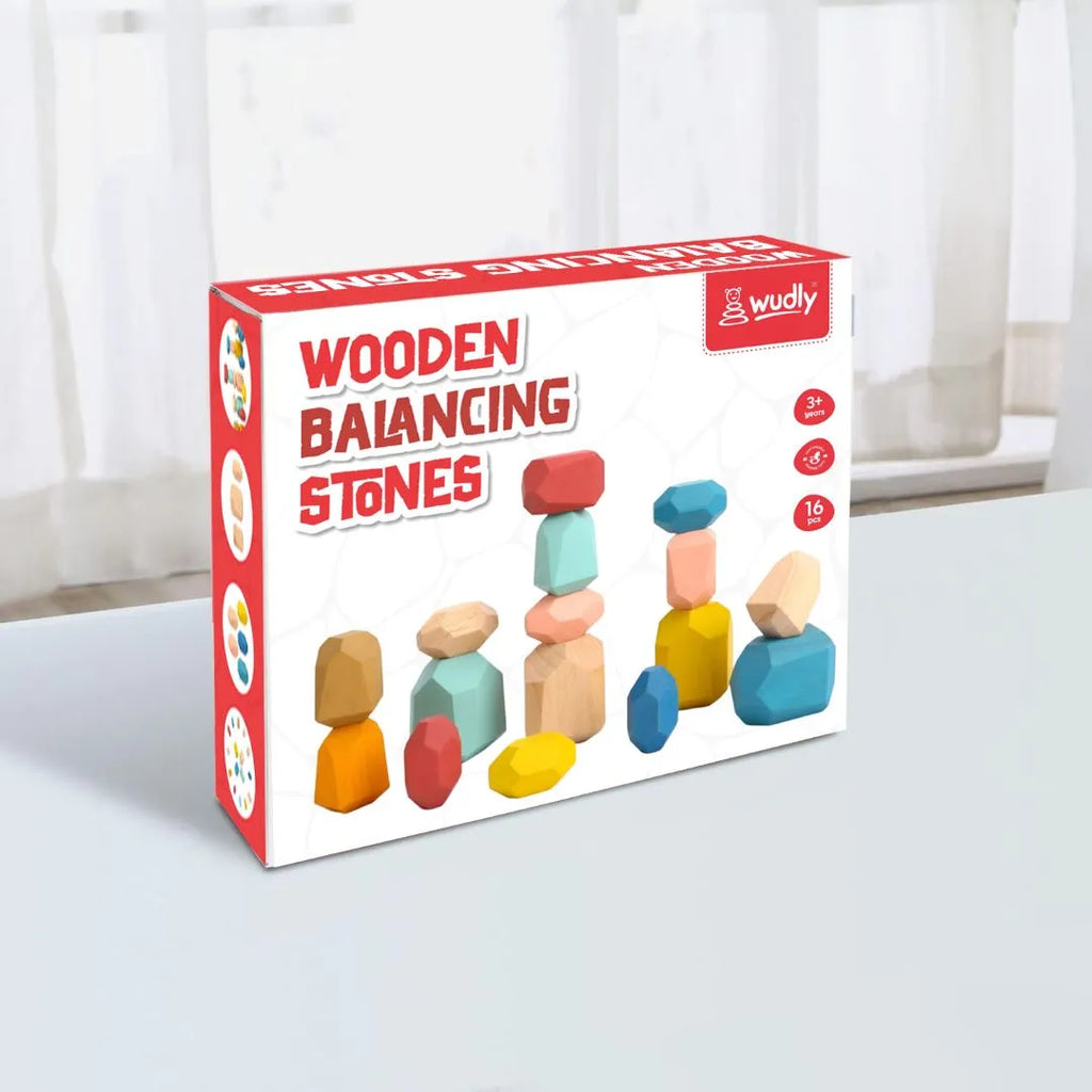 Wudly Wooden Balancing Stone For Kids - Naivri